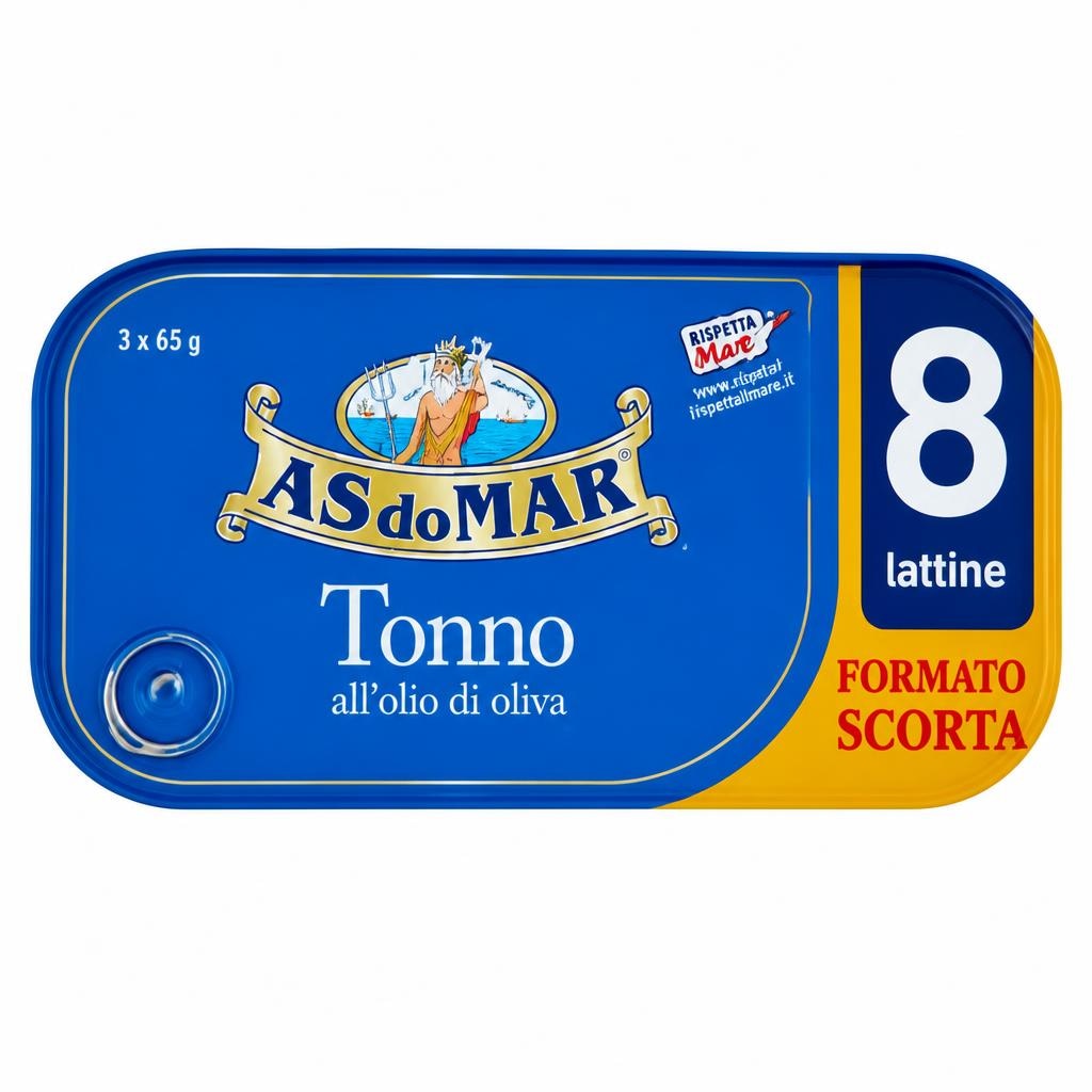 Tonno all'olio di oliva Asdomar 70 g x8 - Offerta nel negozio Iper La grande i