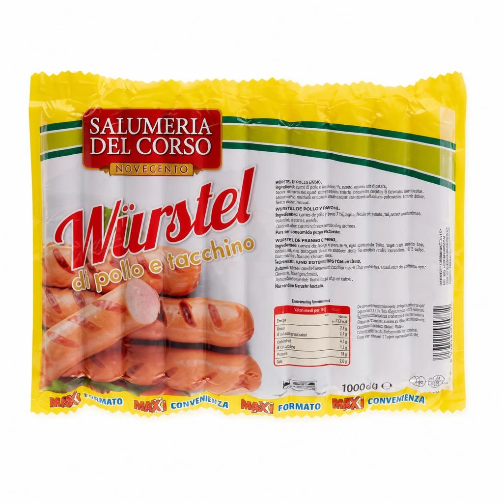 Salumeria del Corso würstel 1000 g in offerta da Dpiù