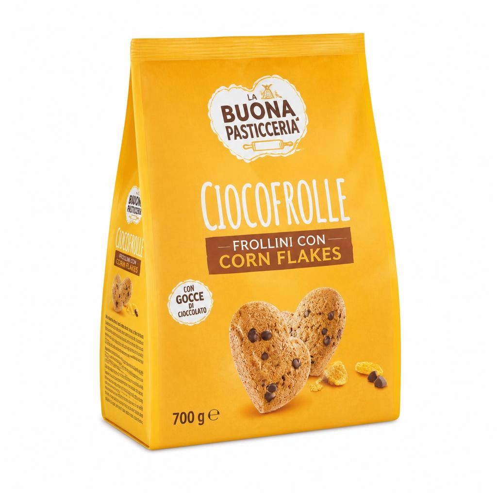 Ciocofrolle, Frollini con Corn Flakes La Buona Pasticceria 600 g / 700 g - Offerta nel negozio Penny