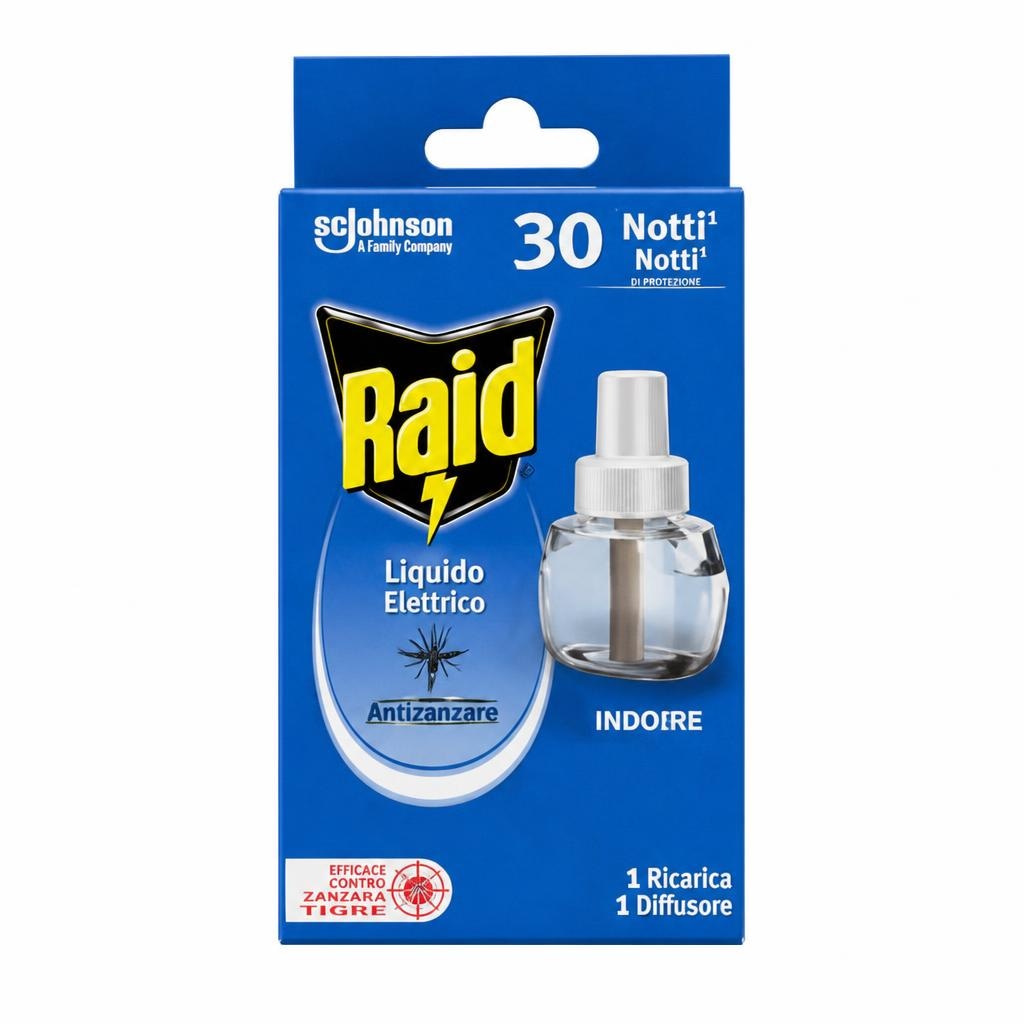 Raid liquido elettrico antizanzare 30 notti in offerta da Unieuro