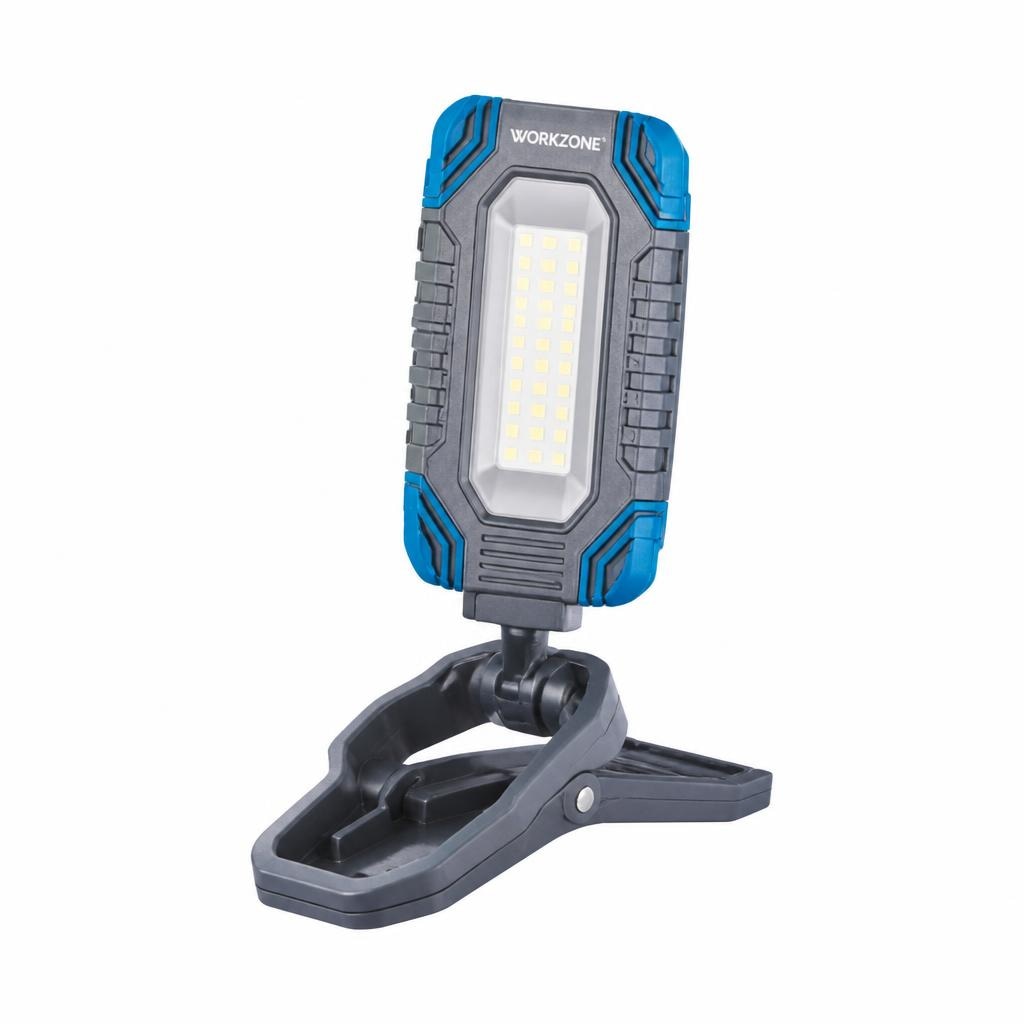 Lampada da lavoro con clip Workzone in offerta da ALDI