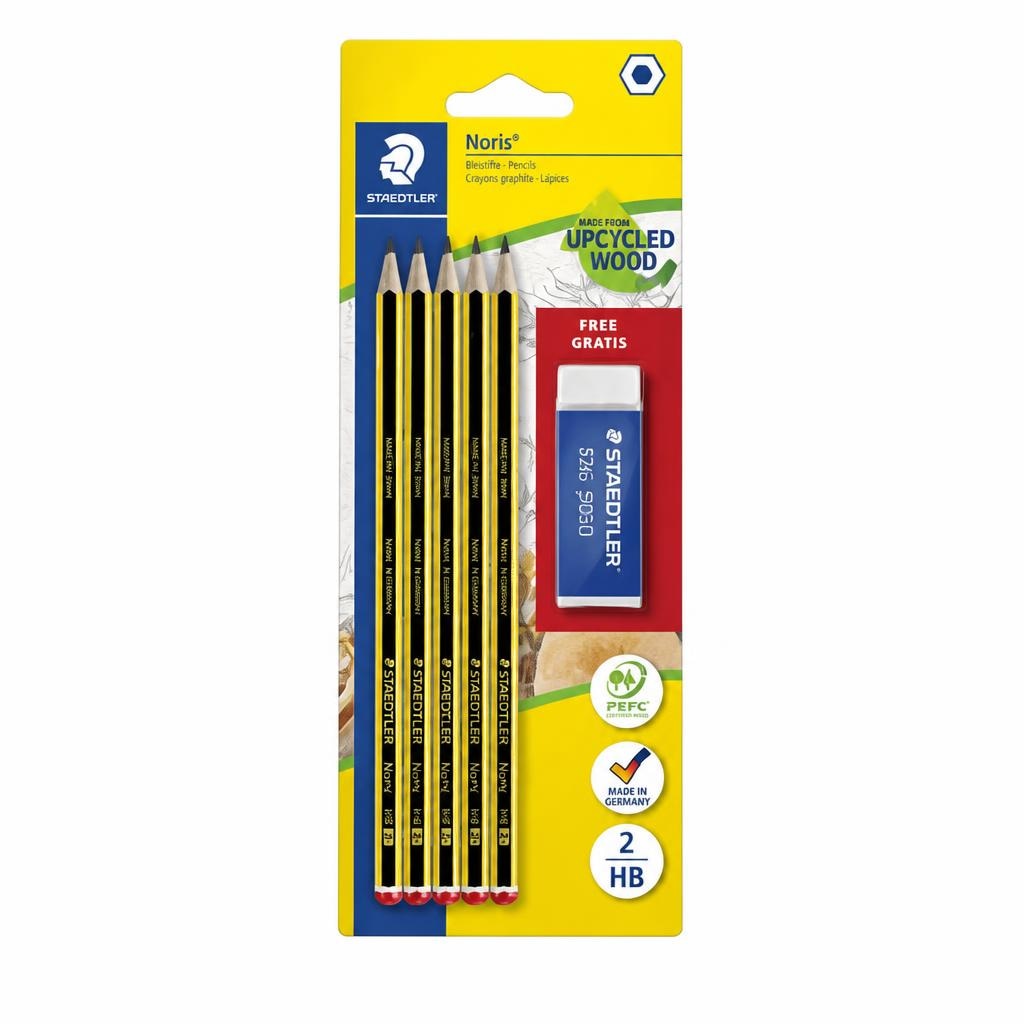 Noris Staedtler matite grafite esagonali conf. da 2 in offerta da Bennet