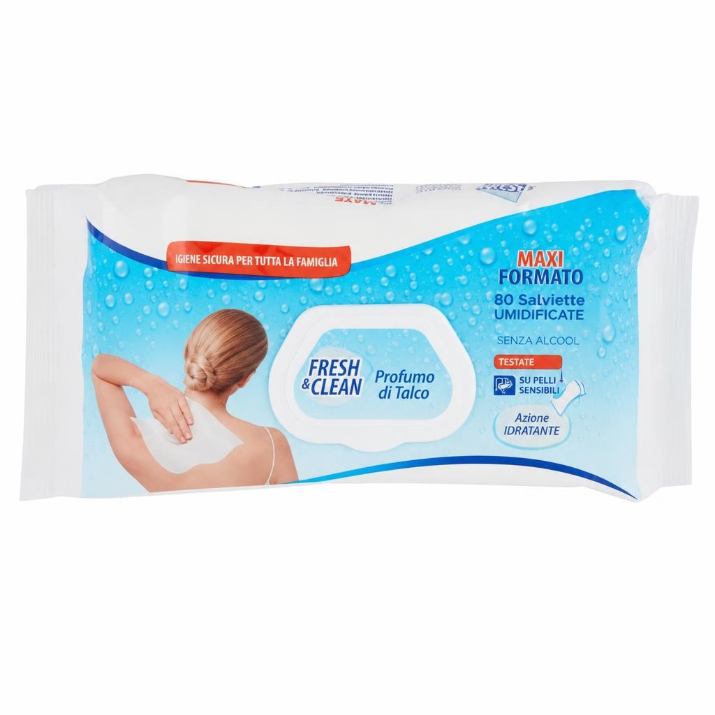 Salviette umidificate Fresh&Clean in offerta da Carrefour