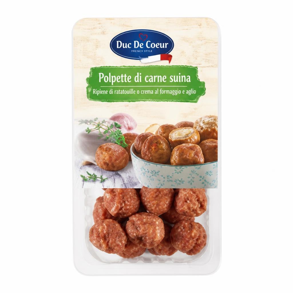 Duc De Coeur polpette di carne suina ripiene 280 g confezione in offerta da Lidl