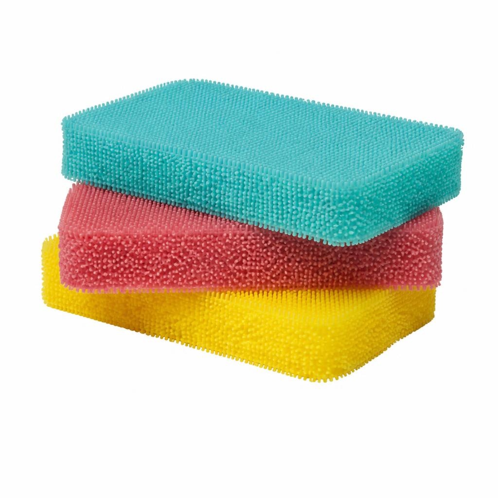 Spugne multiuso in silicone 3 pezzi in offerta da Il Gigante