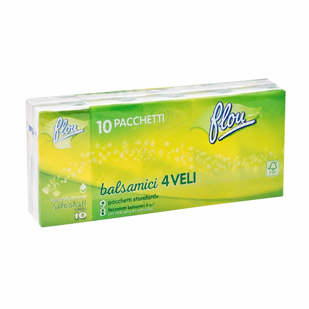 Flou fazzoletti balsamici 10 pacchetti in offerta da MD