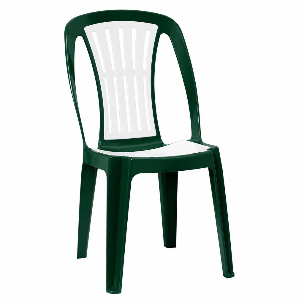 Sedia in plastica verde bianca in offerta da Maury's