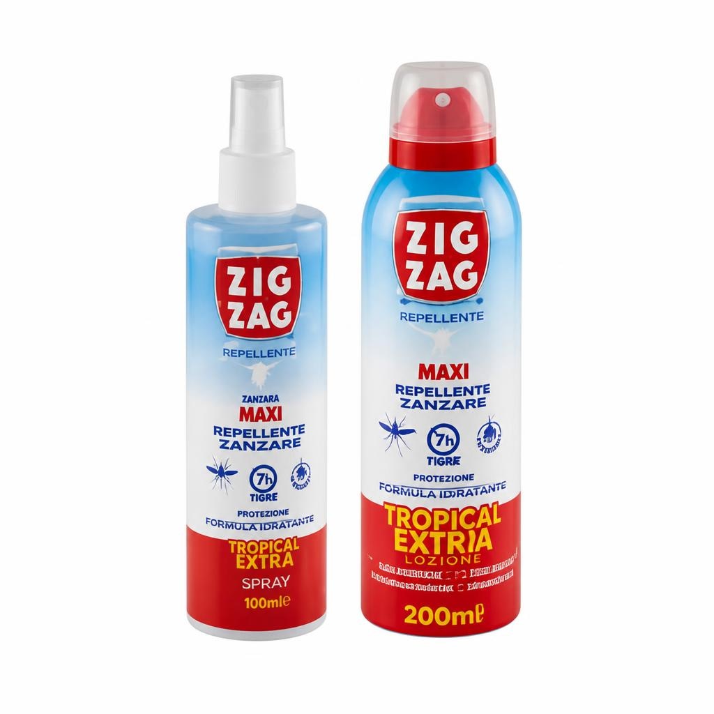 Repellente antizanzare spray o lozione ml 200 Zig Zag in offerta da Bennet