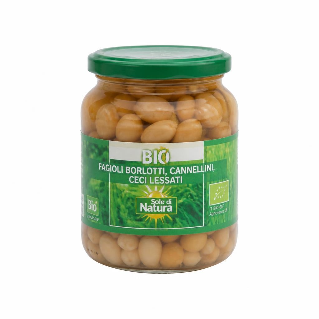 Fagioli borlotti, cannellini, ceci lessati 340 g My Bio in offerta da Penny