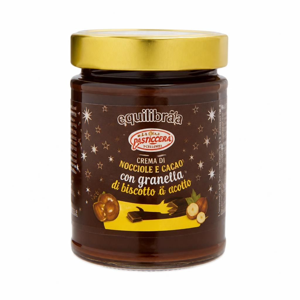 Crema di nocciole e cacao g 350 crembiscotto in offerta da MD