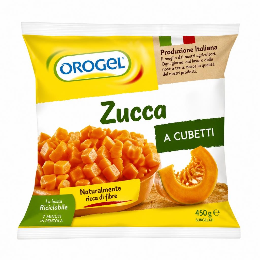 Zucca a cubetti Orogel 450 g in offerta da Panorama