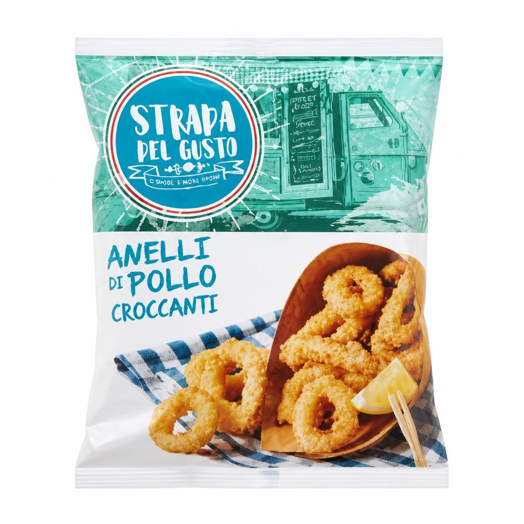 Anelli di pollo croccanti 270 g confezione in offerta da Lidl