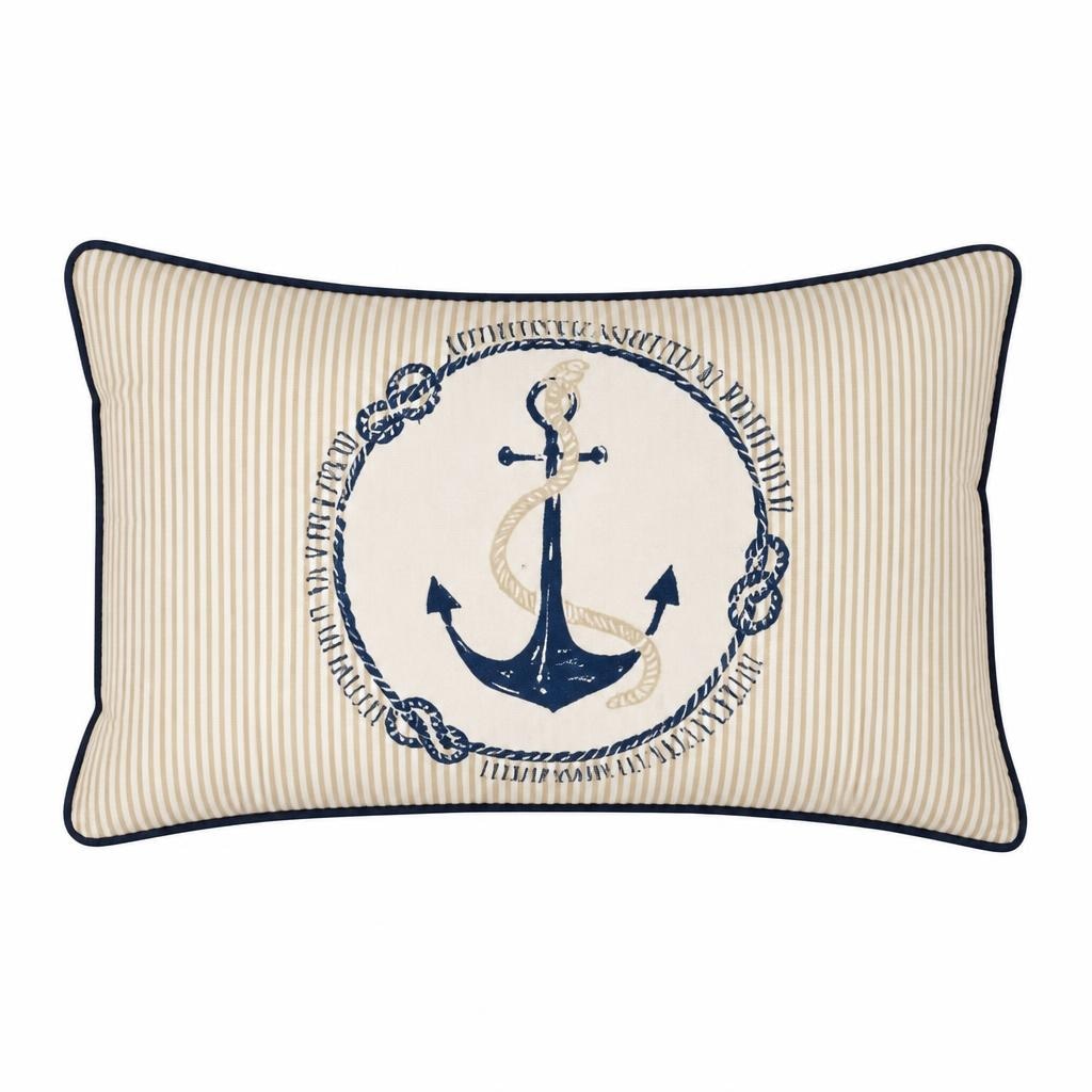 Cuscino con zip decoro marino in offerta da Happy Casa