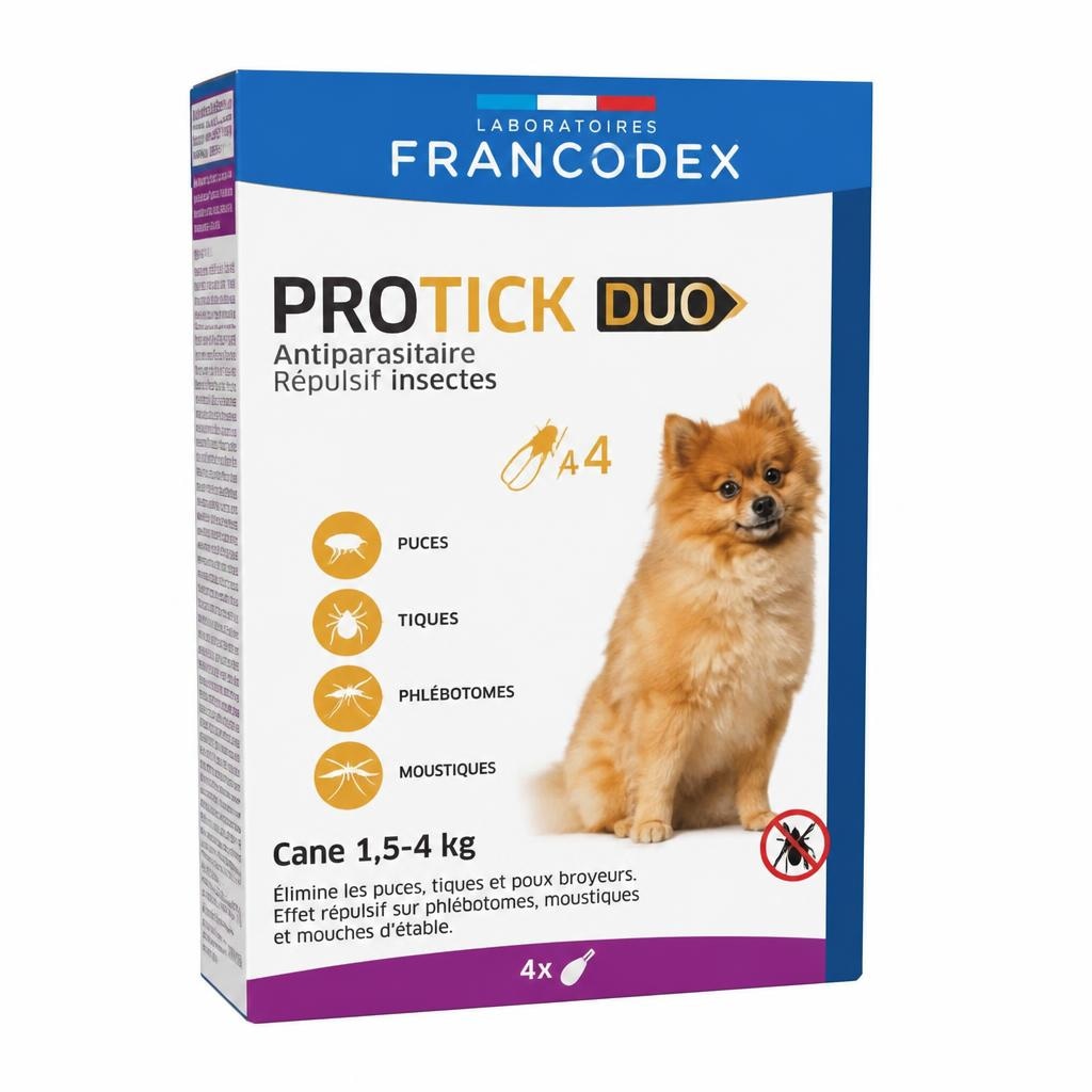 Antiparassitario spot-on Protick Duo per cani 4 pipette Francodex - Offerta nel negozio Coop