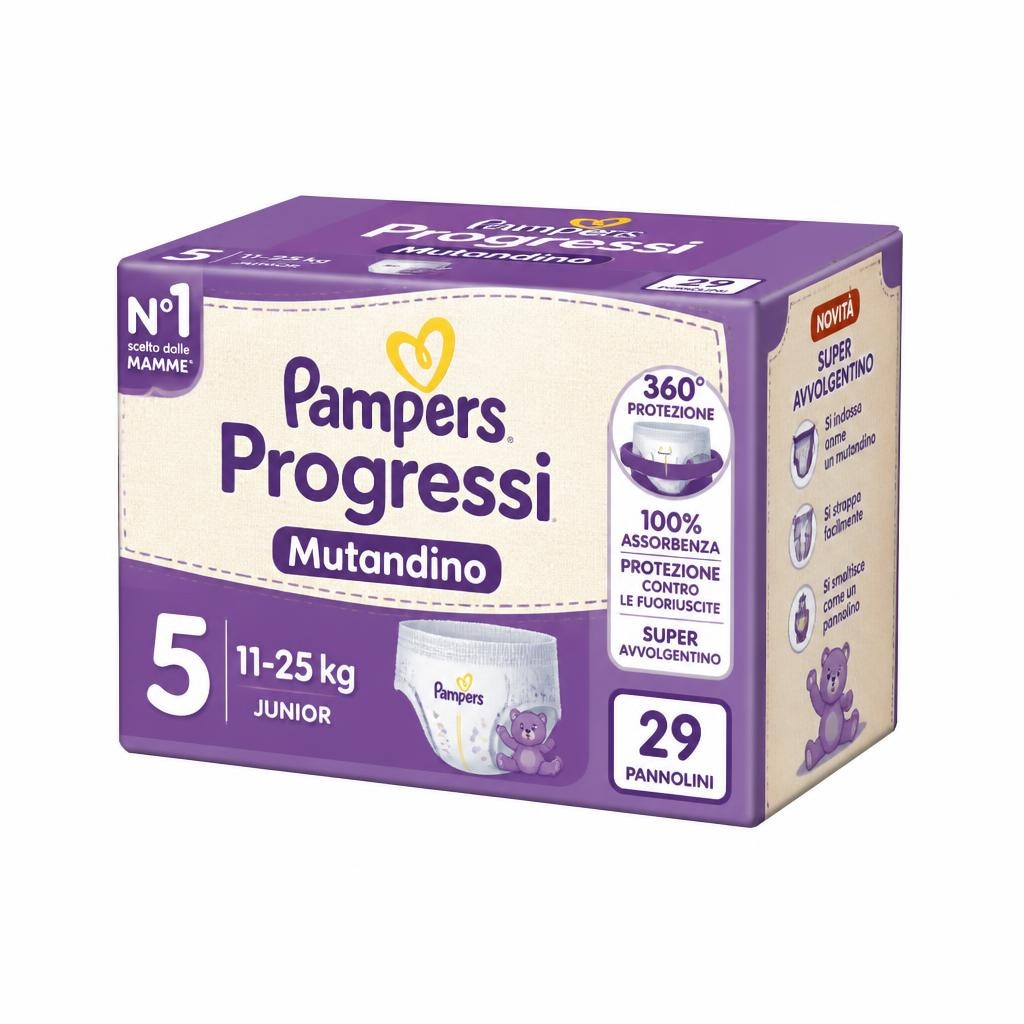 Pampers Pannolini Progressi o Mutandino x140, x135, x102, x87, x84 o x95, x84, x75 in offerta da Iper La grande i
