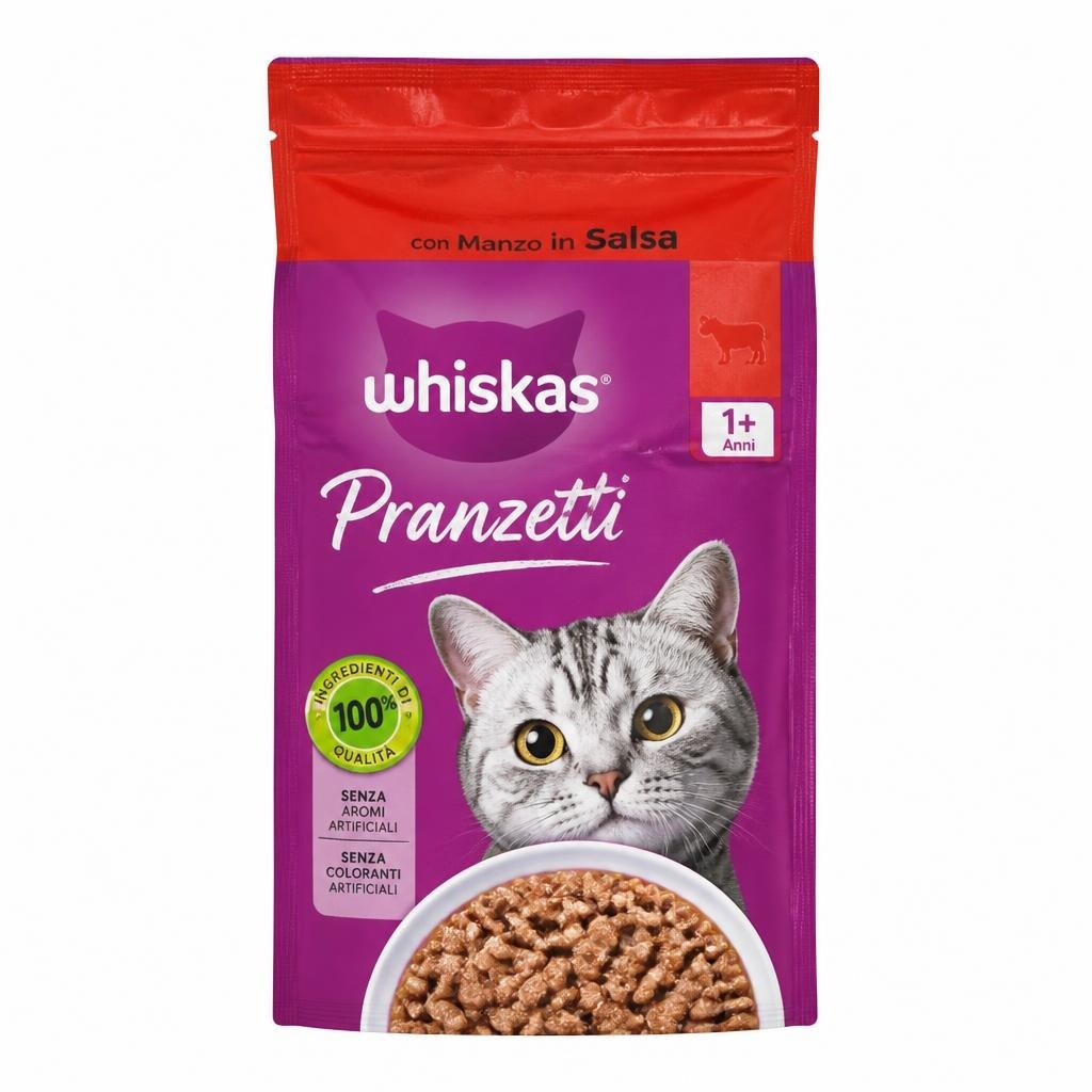 Whiskas Pranzetti bustine per gatti 300 g in offerta da Esselunga