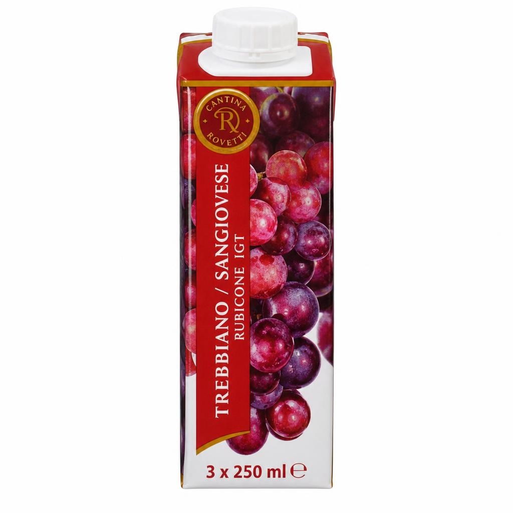 Trebbiano/Sangiovese Rubicone IGT 3 x 250 ml in offerta da Eurospin