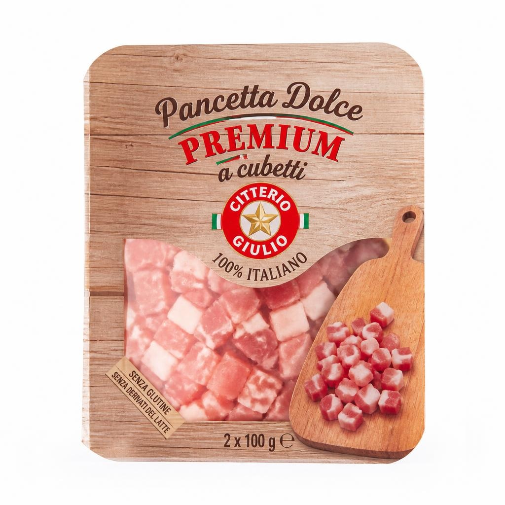 Pancetta Premium Affumicata/Dolce a Cubetti 2 x 100 g in offerta da Eurospin