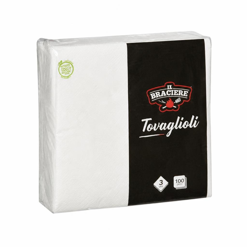 Tovaglioli 3 Veli 40x40 cm, 100 pz - Offerta nel negozio Eurospin