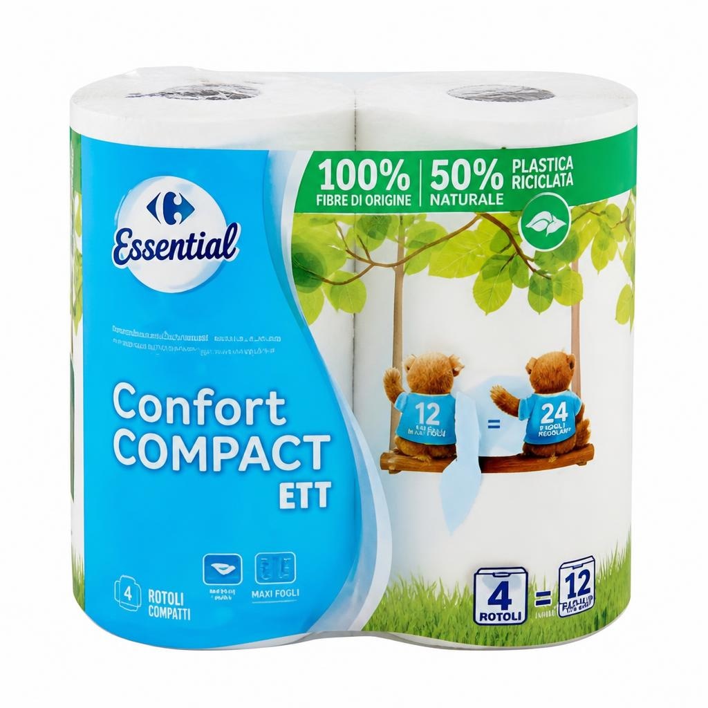 Carta Igienica Maxi Essential 3x2 conf. 4 rotoli in offerta da Carrefour