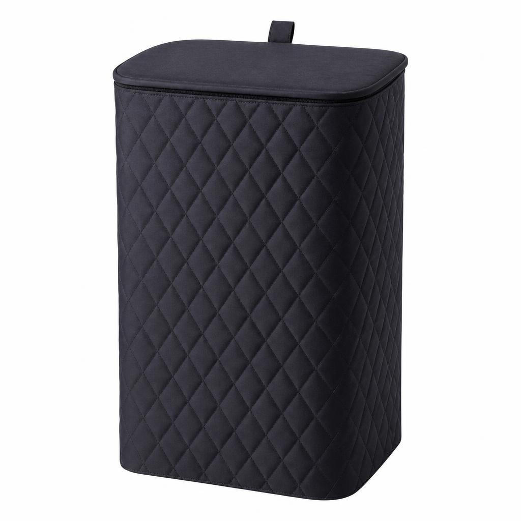Cesto portabiancheria in tessuto con coperchio 40x33x63h cm in offerta da Il Gigante