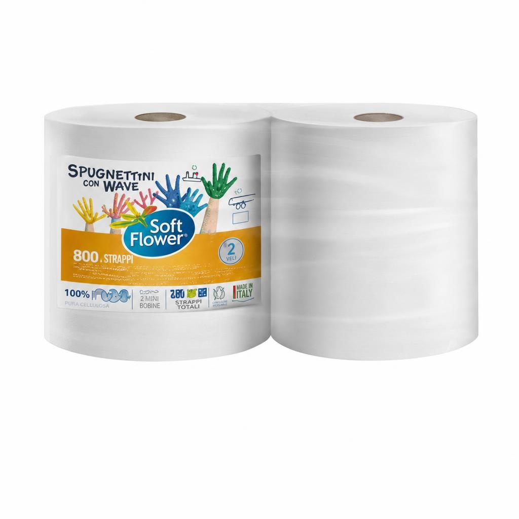 Bobine Soft Flower 2 Bobine 800+800 strappi 2 veli in offerta da DeSpar