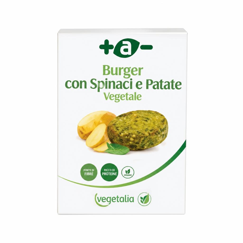 Burger con spinaci e patate 160 g +A- in offerta da Panorama