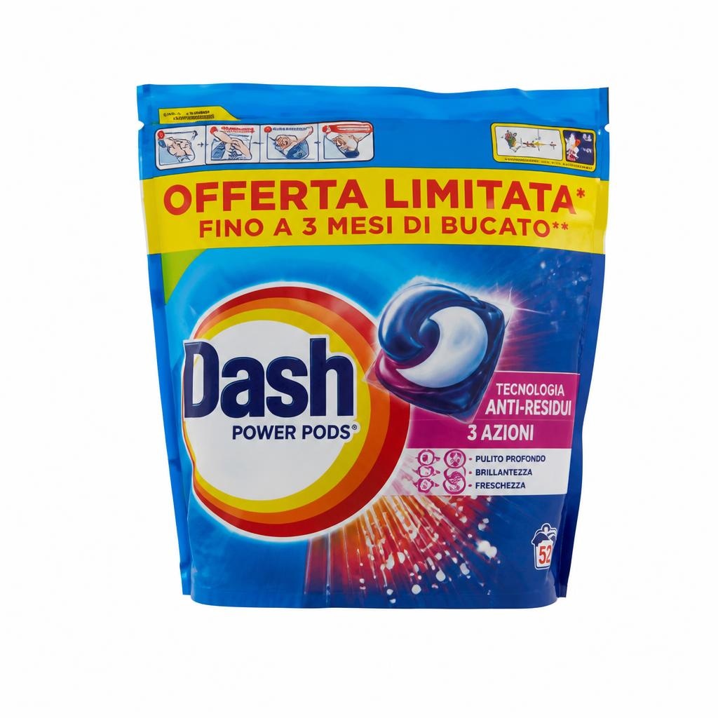 Detersivo pre-dosato Dash x60 DASH o x50 DASH POWER - Offerta nel negozio Iper La grande i