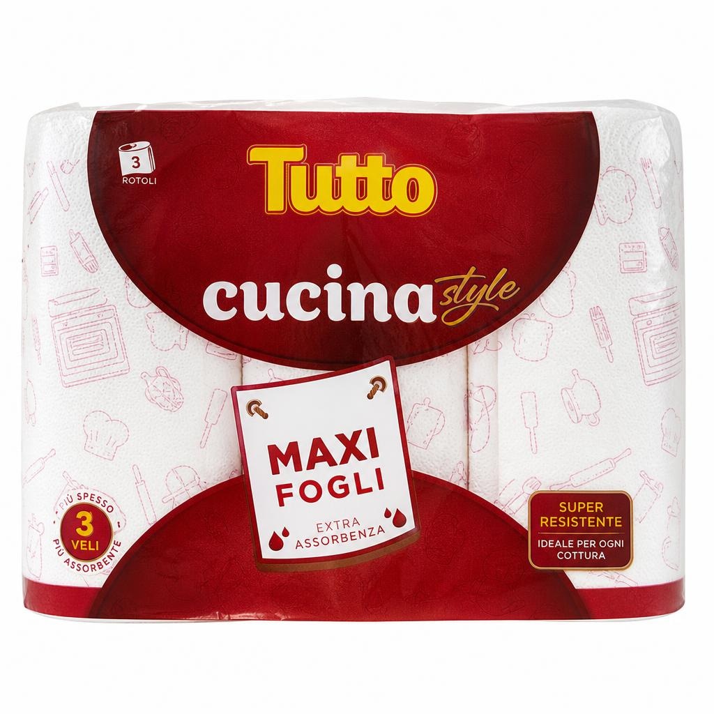 Asciugatutto cucina Tutto 3 rotoli in offerta da Panorama