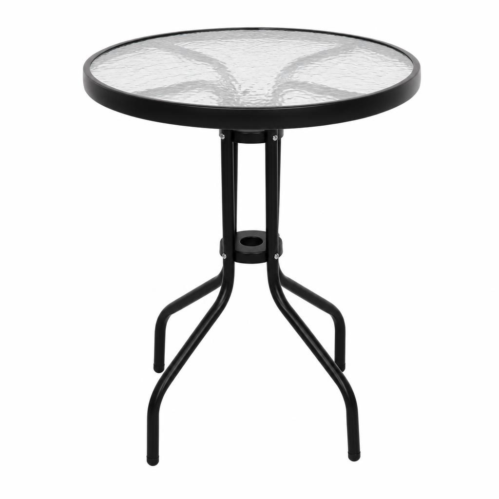 Tavolo tondo top in vetro in offerta da Happy Casa