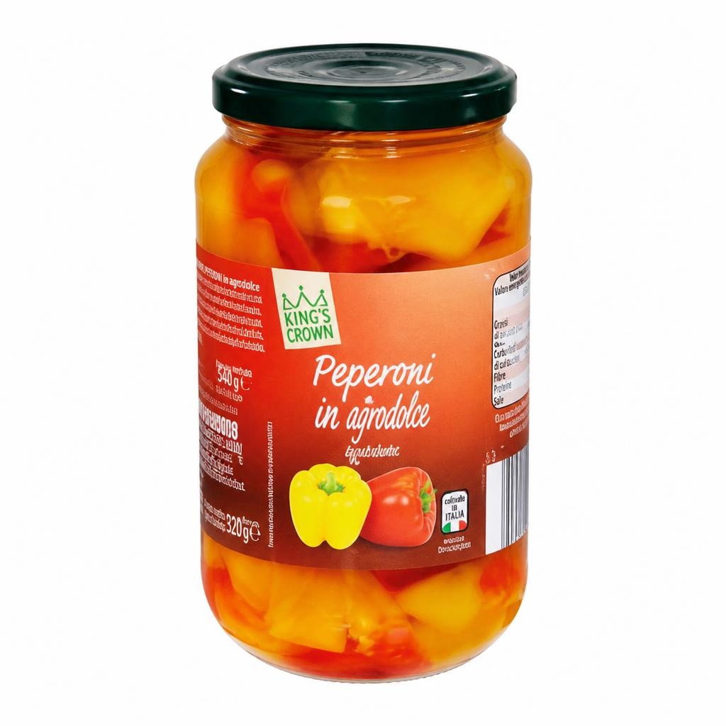 Peperoni in agrodolce 545 g King's Crown in offerta da ALDI