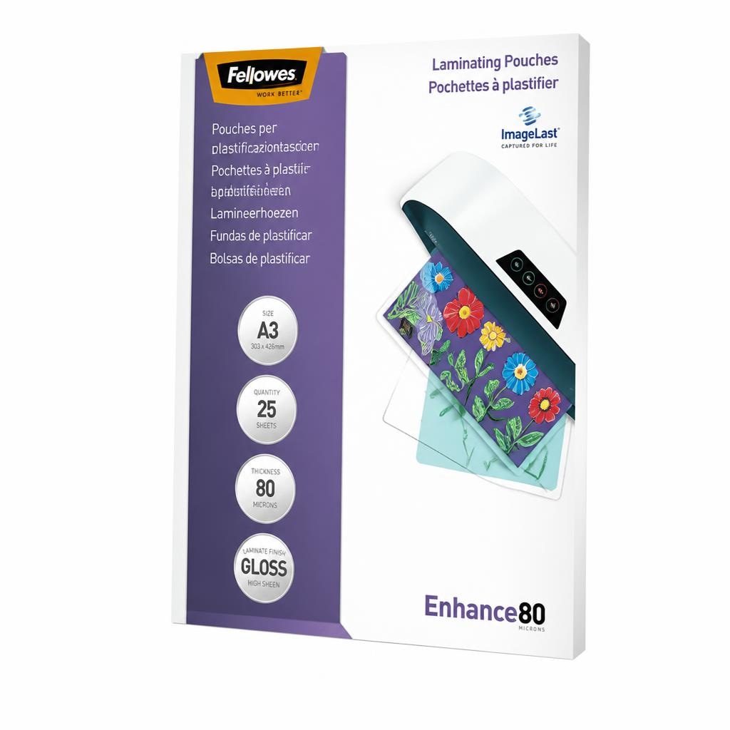 Fellowes Pouches Enhance 80 A3 25 pz in offerta da Euronics