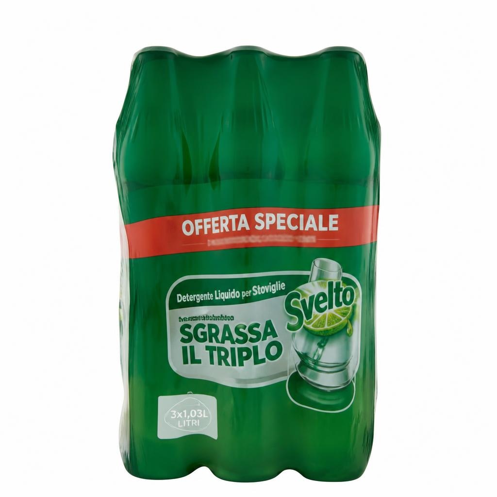 Detergente liquido per stoviglie conf. da 3, L 3,09 in offerta da Bennet