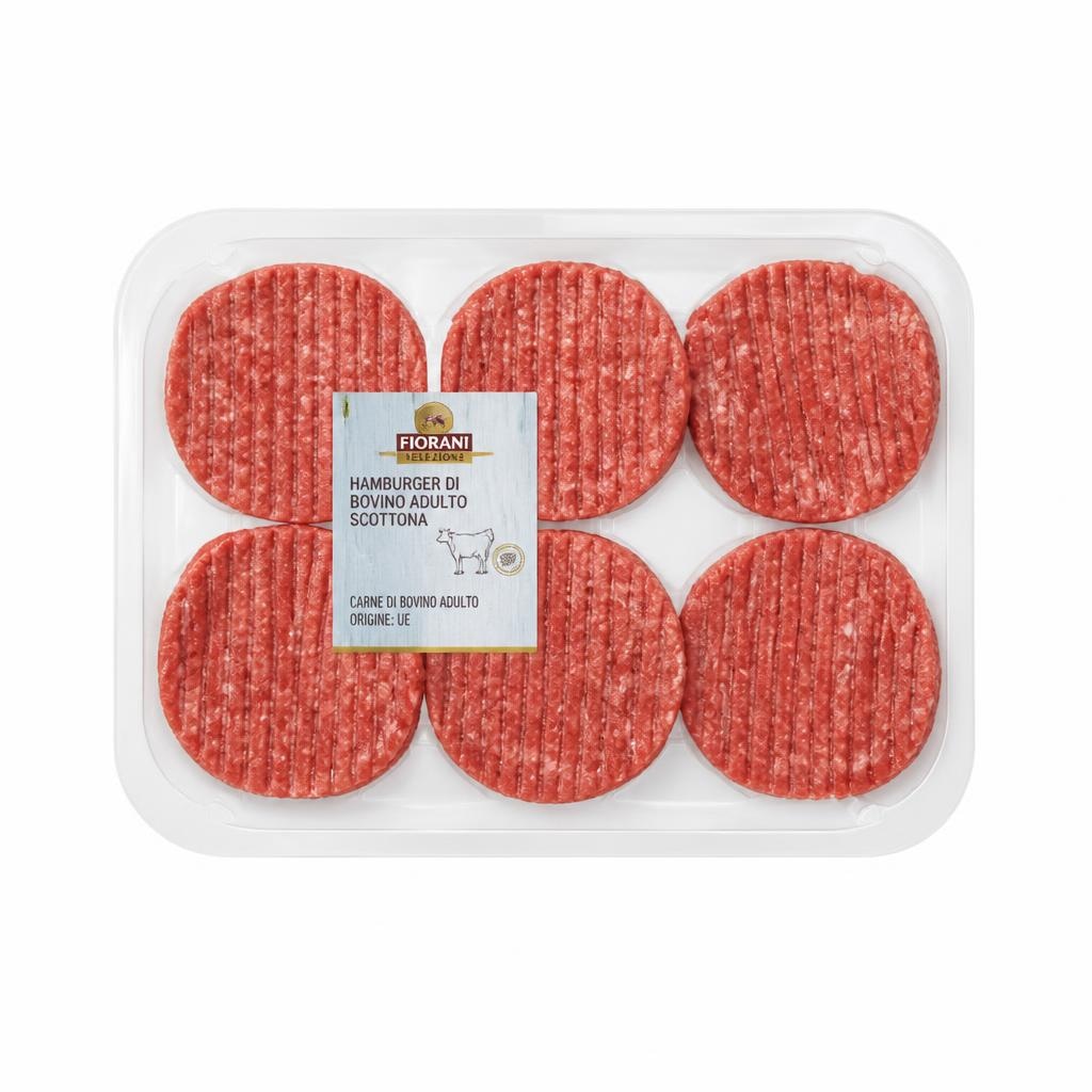 Hamburger di bovino adulto scottona 600 g in offerta da Dpiù