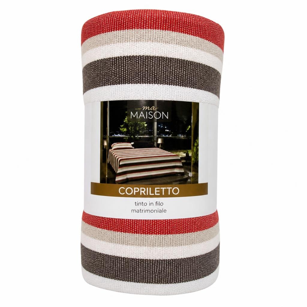Copriletto tinto in filo matrimoniale in offerta da Maury's