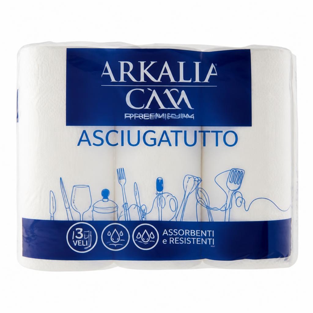 Asciugatutto Arkalia 3 rotoli in offerta da Panorama