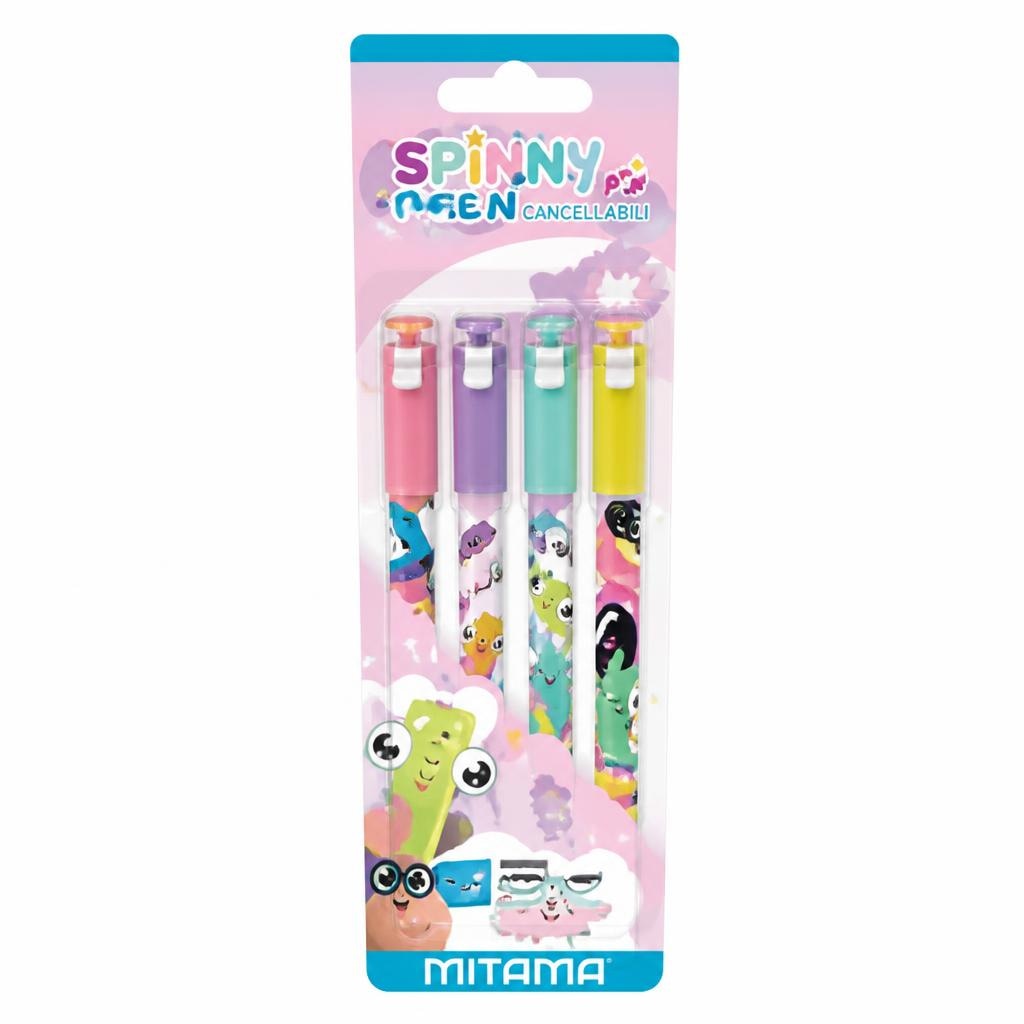 Penne cancellabili Spinny Pen 4 pezzi in offerta da Iper La grande i