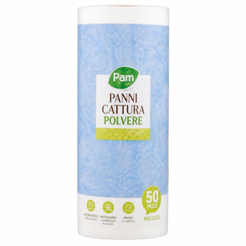 Panni cattura polvere in rotolo Pam 50 pezzi in offerta da Panorama