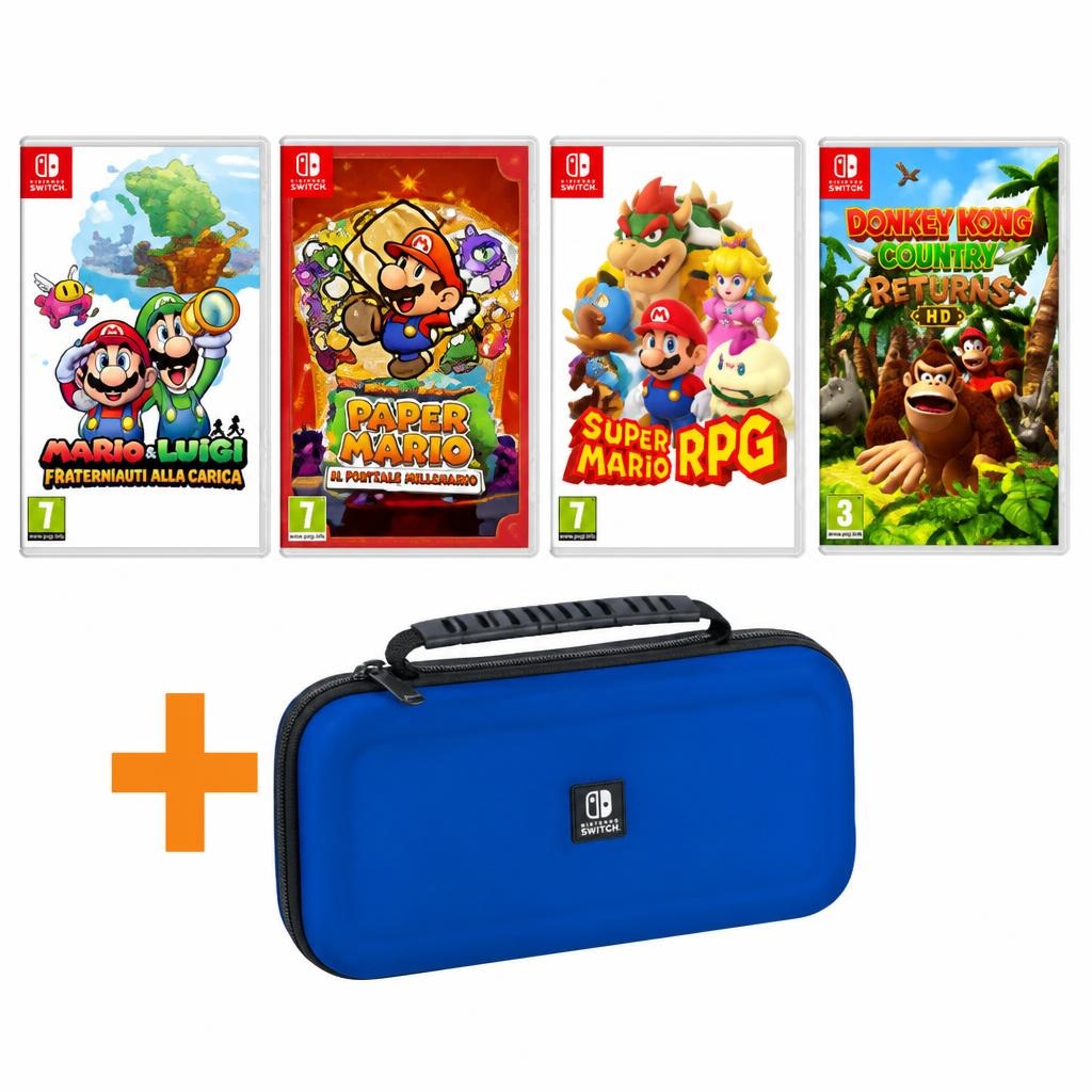Bundle Nintendo Switch Game a scelta + Custodia Switch in offerta da Unieuro