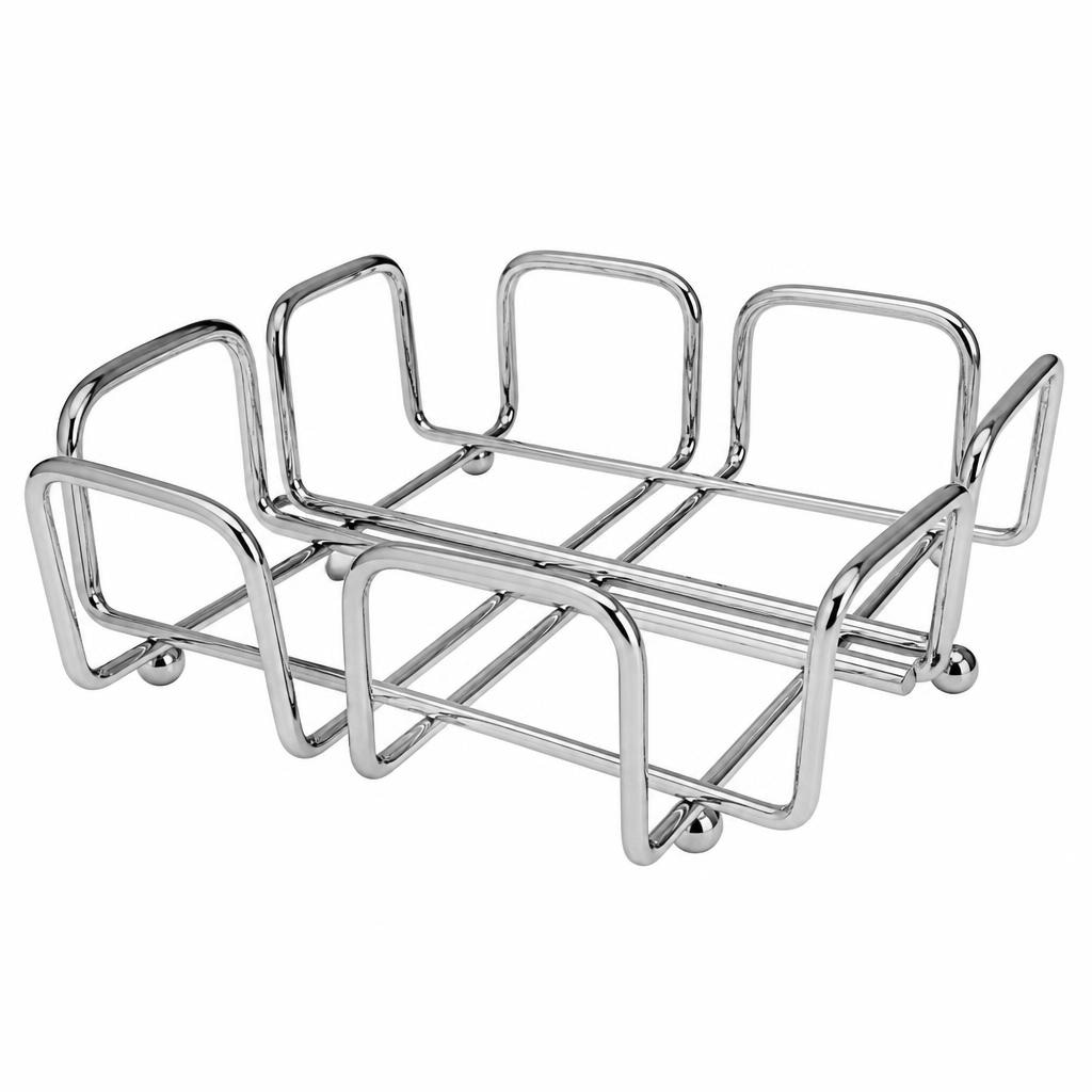 Portatovaglioli cromato H 7x20x20 cm - Offerta nel negozio Happy Casa