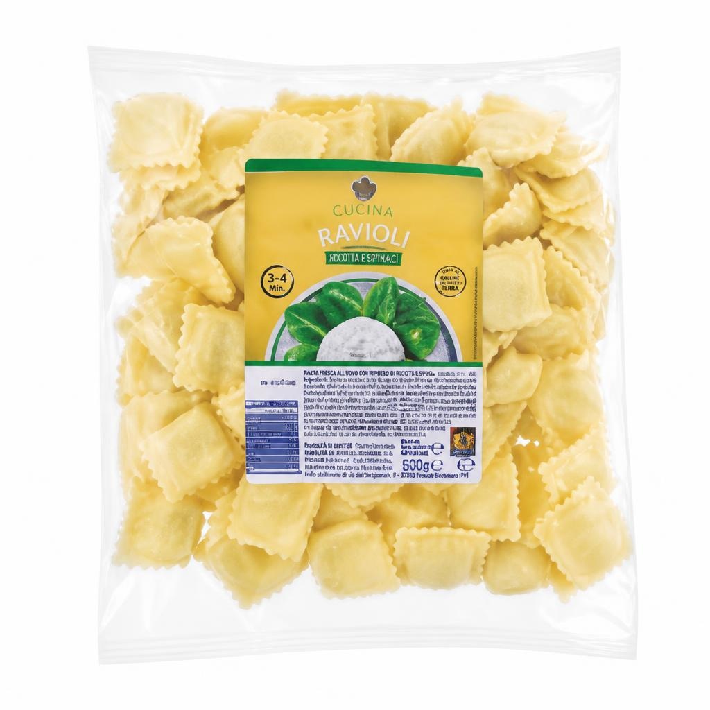 Ravioli Ricotta e Spinaci 500 g CUCINA in offerta da ALDI