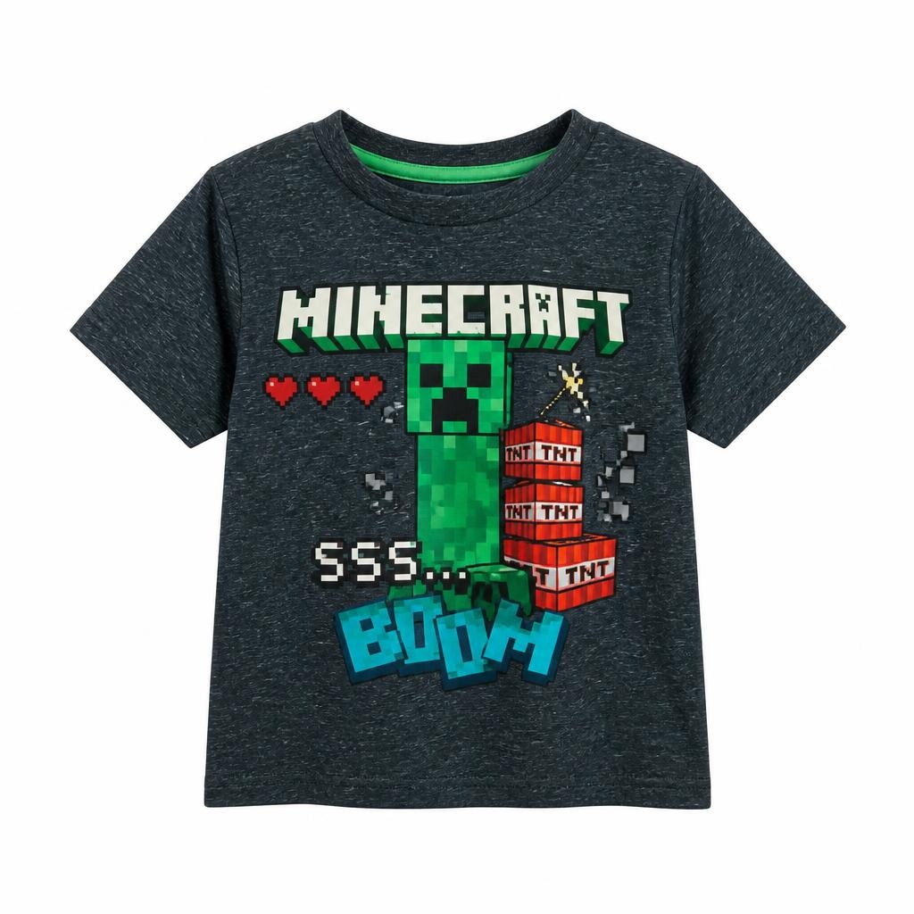 T-shirt Manica Corta Minecraft in offerta da Carrefour
