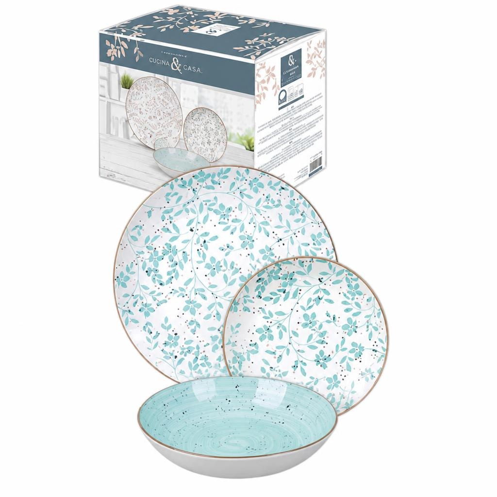 Violetta Set Tavola 18 PEZZI Cucina & Casa - Offerta nel negozio Risparmio Casa