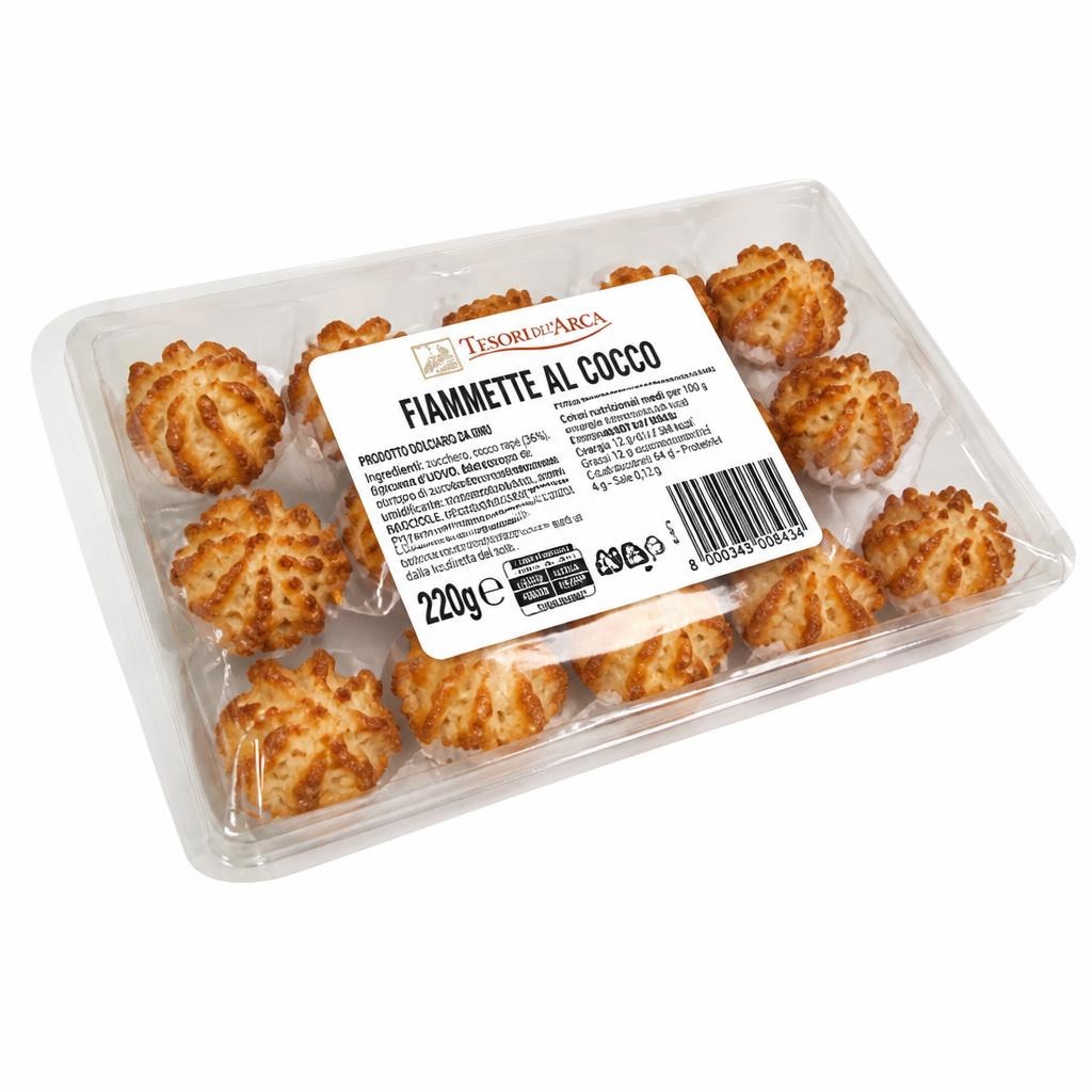 Fiammette al cocco 220 g Tesori dell'Arca in offerta da Panorama