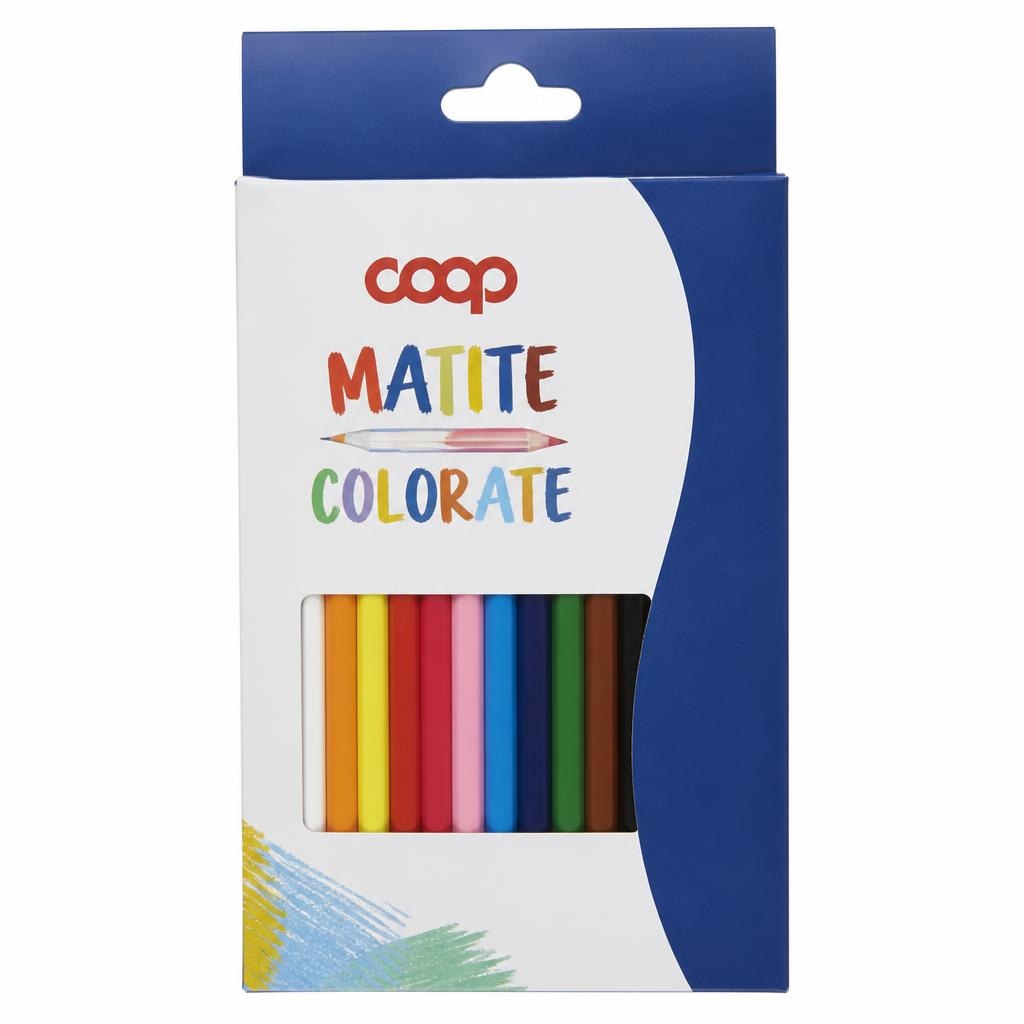 Matite colorate Coop 12 pezzi in offerta da Coop