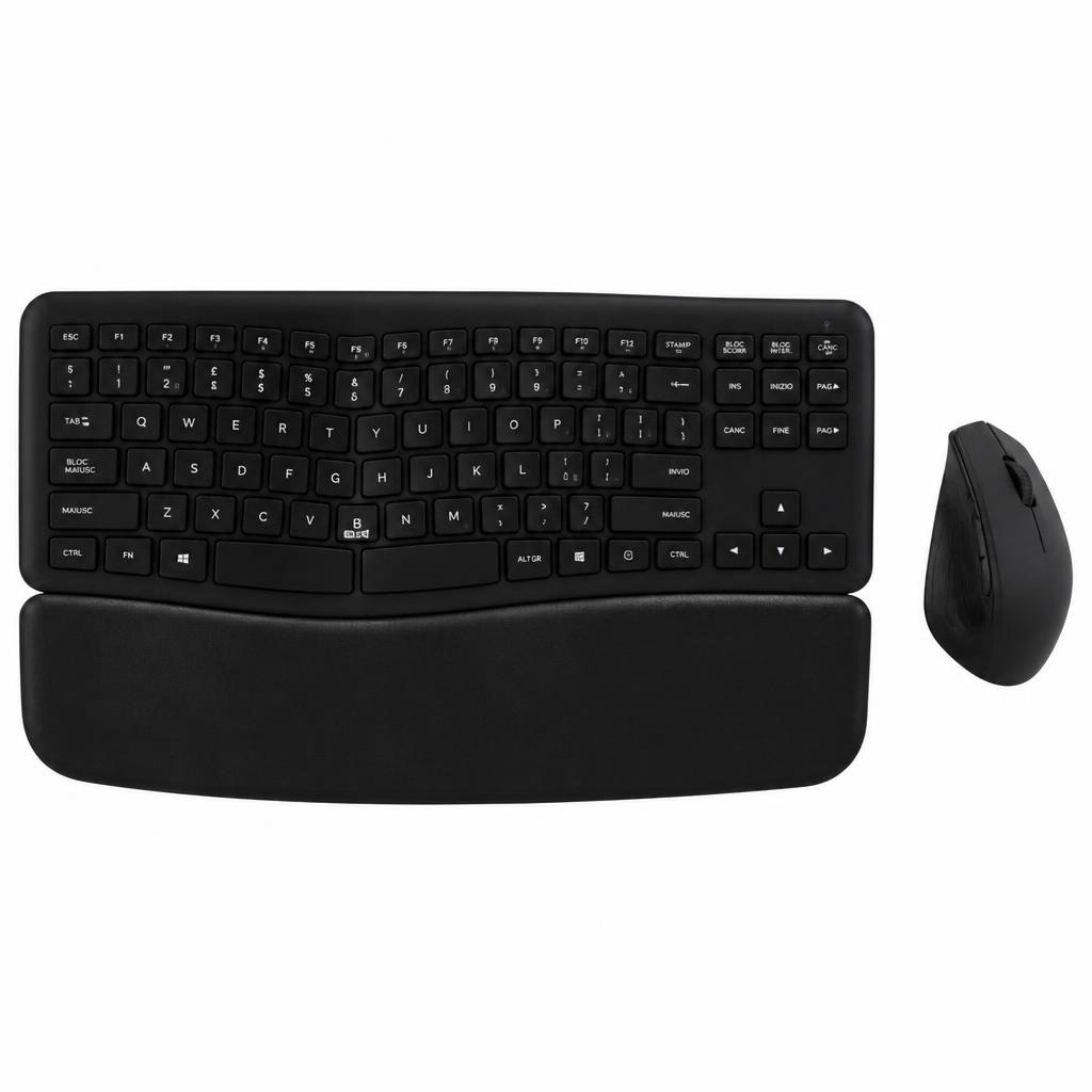 Tastiera ergonomica e mouse in offerta da Unieuro