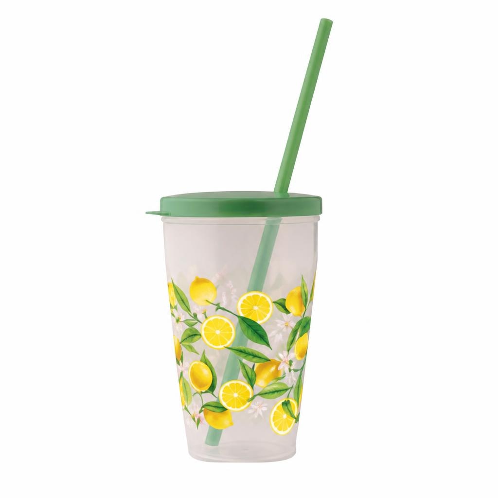 Bicchiere con tappo e cannuccia Snips L 0,38 o L 0,5 in offerta da Bennet