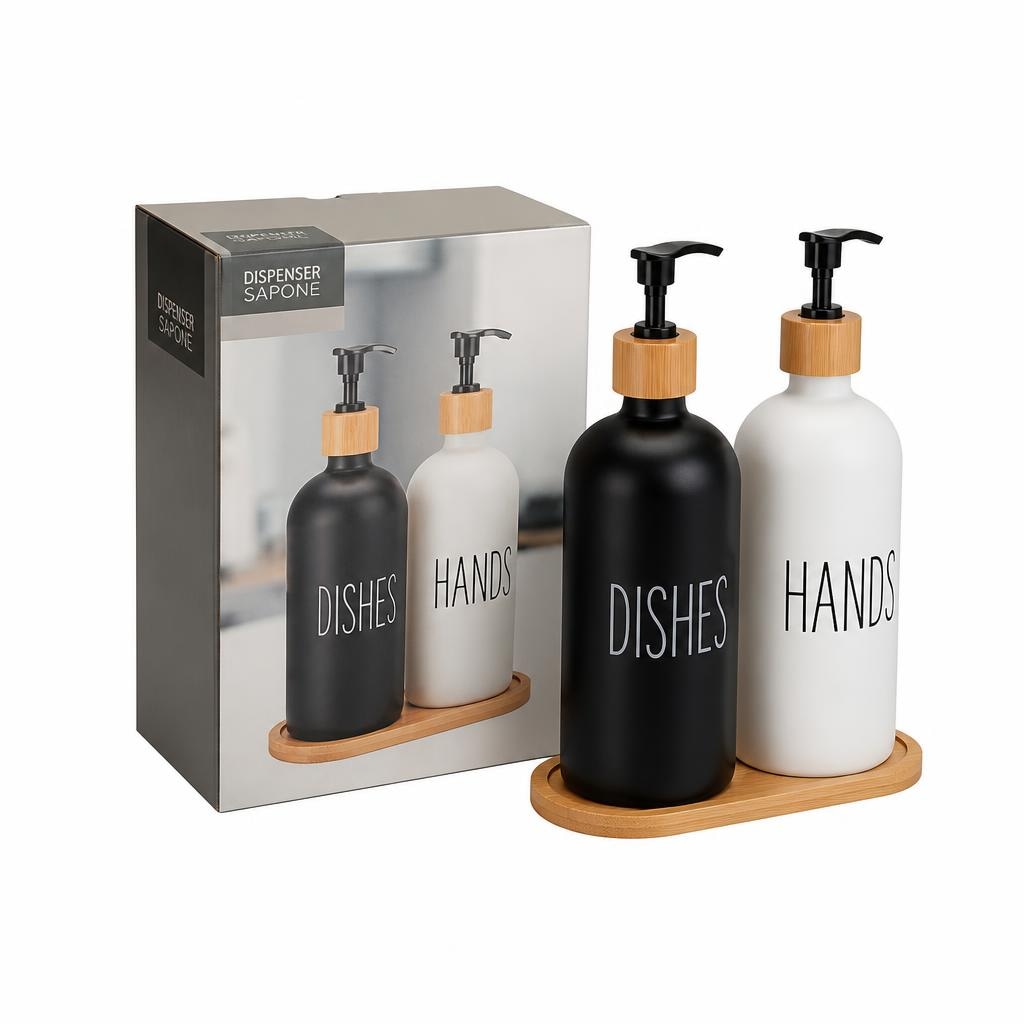 Dispenser sapone 2 pezzi in offerta da Carrefour