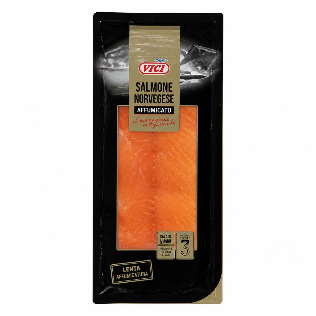 Salmone norvegese affumicato 300 g Vici in offerta da Bennet