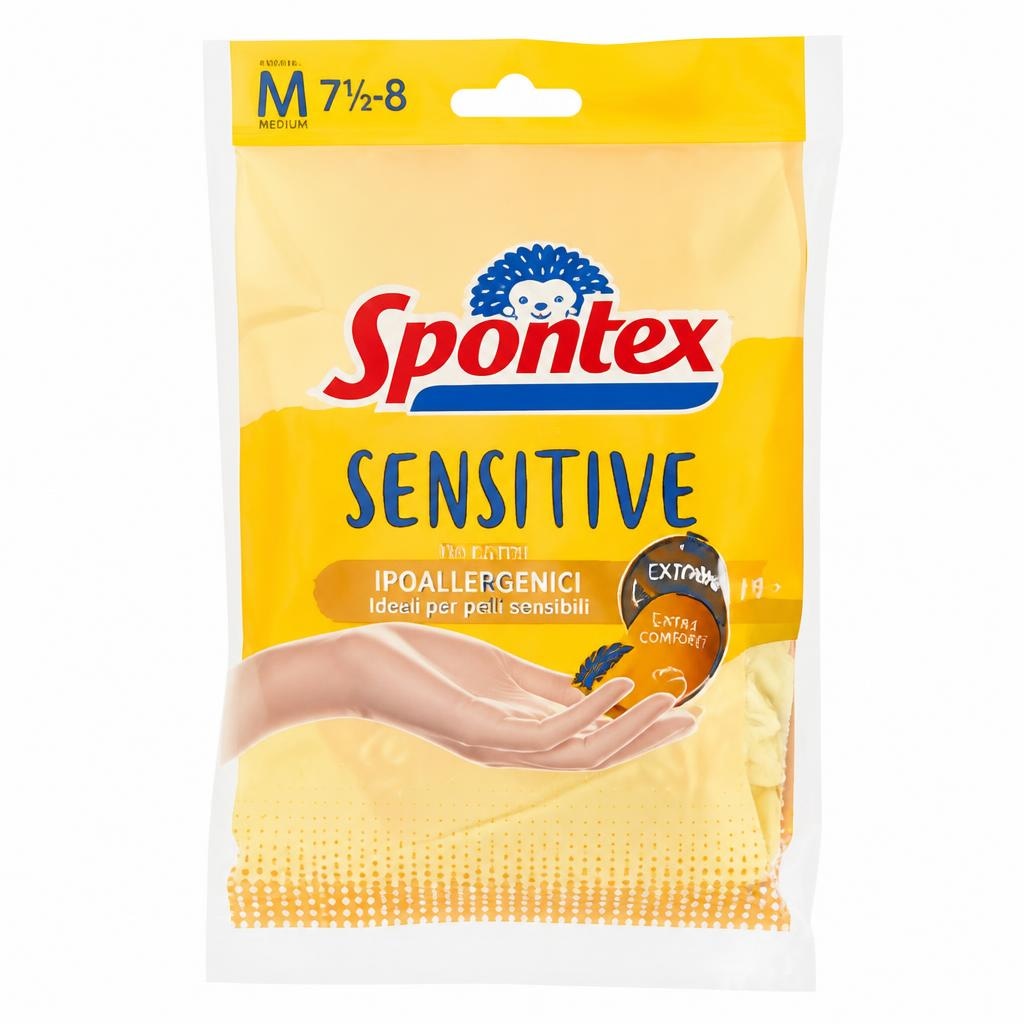 Guanti Sensitive in lattice Spontex in offerta da Bennet